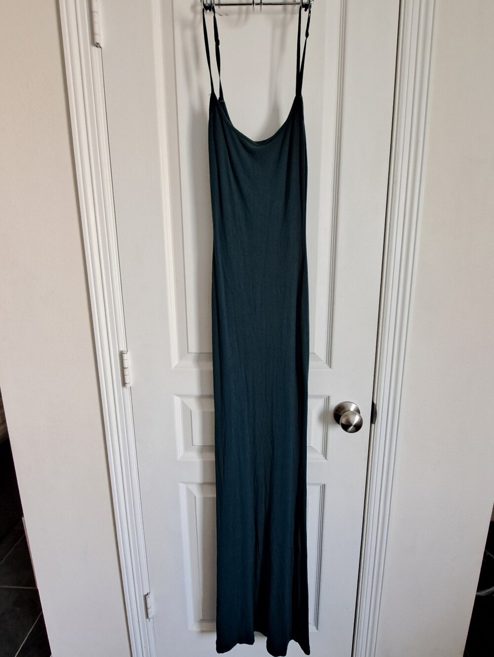 SKIMS Soft Lounge Long Slip Dress in Bluish GREEN S - Picture 2 of 10